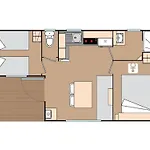 Mobil 2 Avec Terrasse A - Api-1-52-449 Campingplatz Devillac