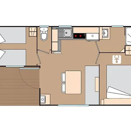Mobil 2 Avec Terrasse A - Api-1-52-449 Κάμπινγκ Devillac